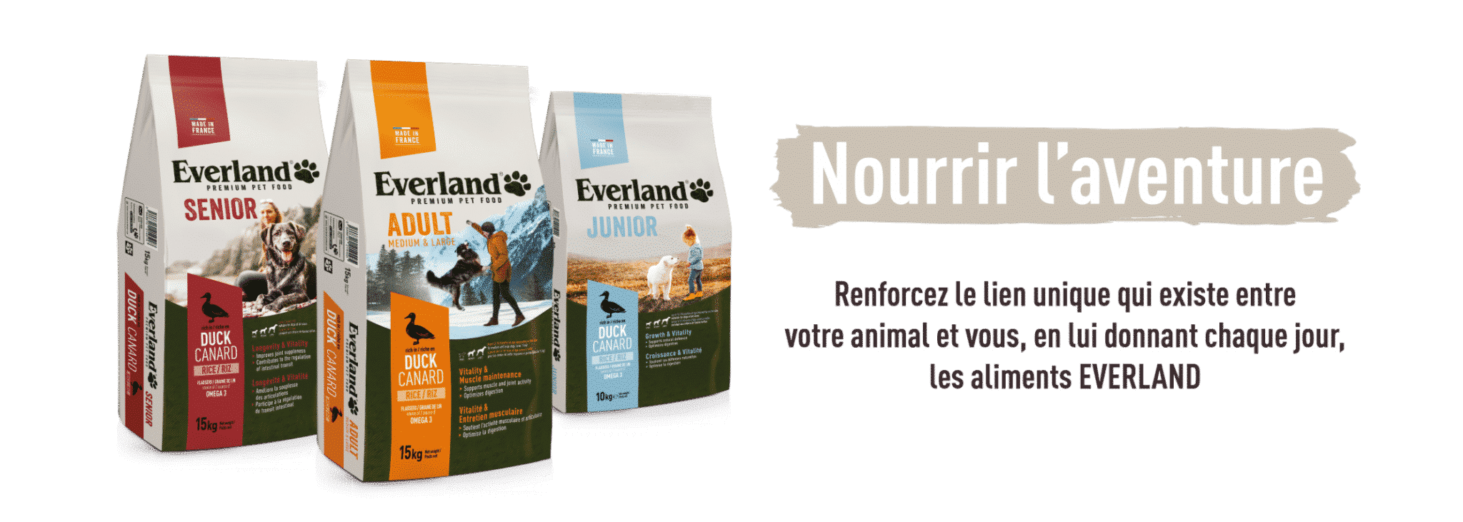 Nourrissez l'aventure ! Croquettes pour chats et chiens EVERLAND
